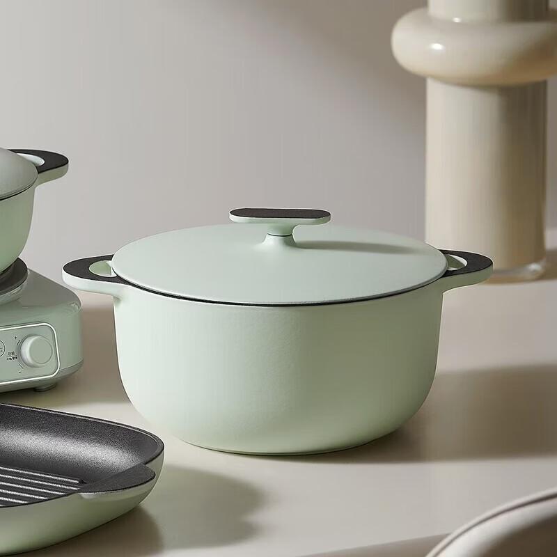 DESLON Aurora Series 24cm Enamel Deep Stew Pot