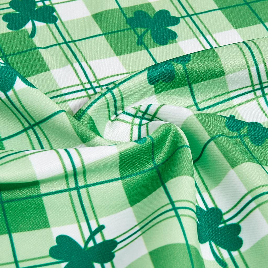 St. Patrick's Day Hund Katze Bandanas Klein Mittel Groß Kleeblätter Grün Dreieck Feiertag Karomuster Grüne Schals für Klein Mittel Groß Do