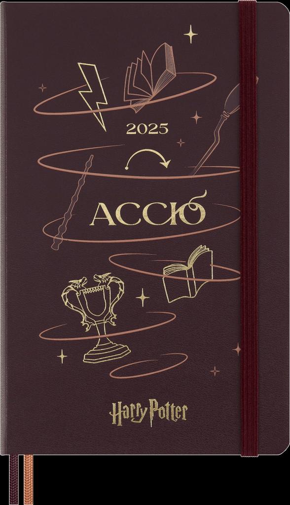 Moleskine Harry Potter 2025 Planner, January Start, 1 Page Per Day, 12-Month Daily Diary, Large Size (13cm W x 21cm H), Hardcover, Axio DHP12DC3Y25