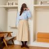Eiaenlei Ar_Beige Basic Pleat Skirt