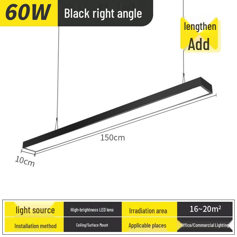 Ultra-Bright LED Pendant Light for Office, Barber Shop, Classroom, Gym, and Supermarket Ceilings