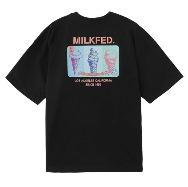 

Milkfed Triple Ice Cream Wide Short Sleeve Size M Black Tee, (103252011022), чёрный