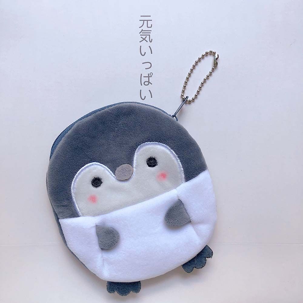 Casual Ladies Gift Key bag With keychain Penguin Mini Wallet Coin bag Earphone Bag Coin purse