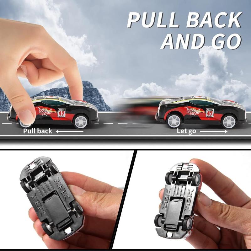 1Pcs Boys Sliding Inertia Pull Back Vehicle Toy Alloy Diecast Car Mini Cars Model Toys Birthday Gift For Kid Toddler