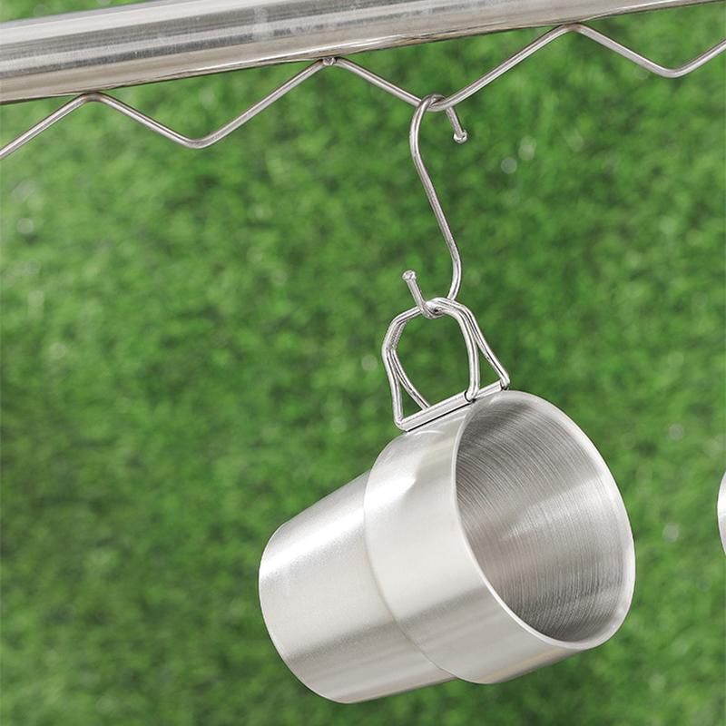 1 STÜCKE Edelstahlbecher Stapelbar Kaffeetasse Outdoor Trinkgefäße Wasserbecher Bierkrug Campingbecher Für Picknick BBQ Rucksackreisen