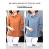 2025 New Style Mid-length Women's Long-sleeve Shirt for Spring and Autumn - Stylish Plus Size for Middle-aged Mothers