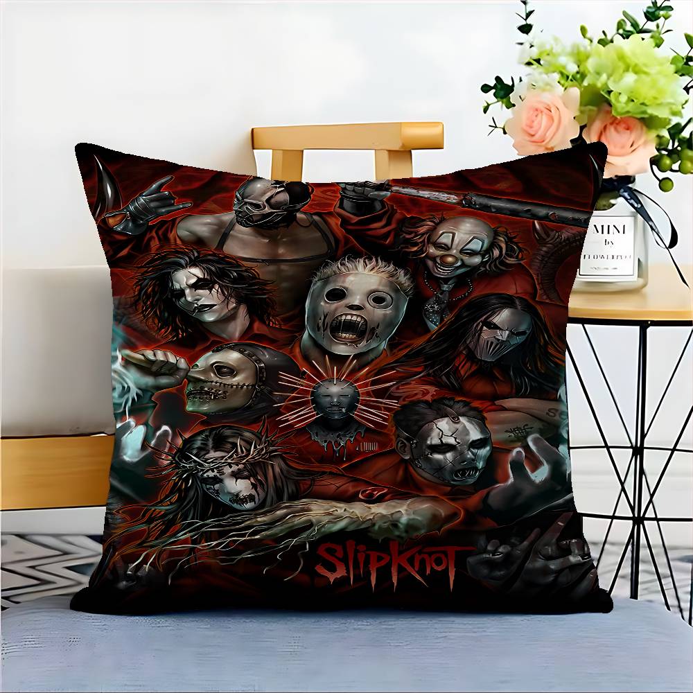 Band Rap Music S-Slipknot Cushion Cover Inches Farmhouse Decor Home Throw Pillow Covers For Couch Decorations