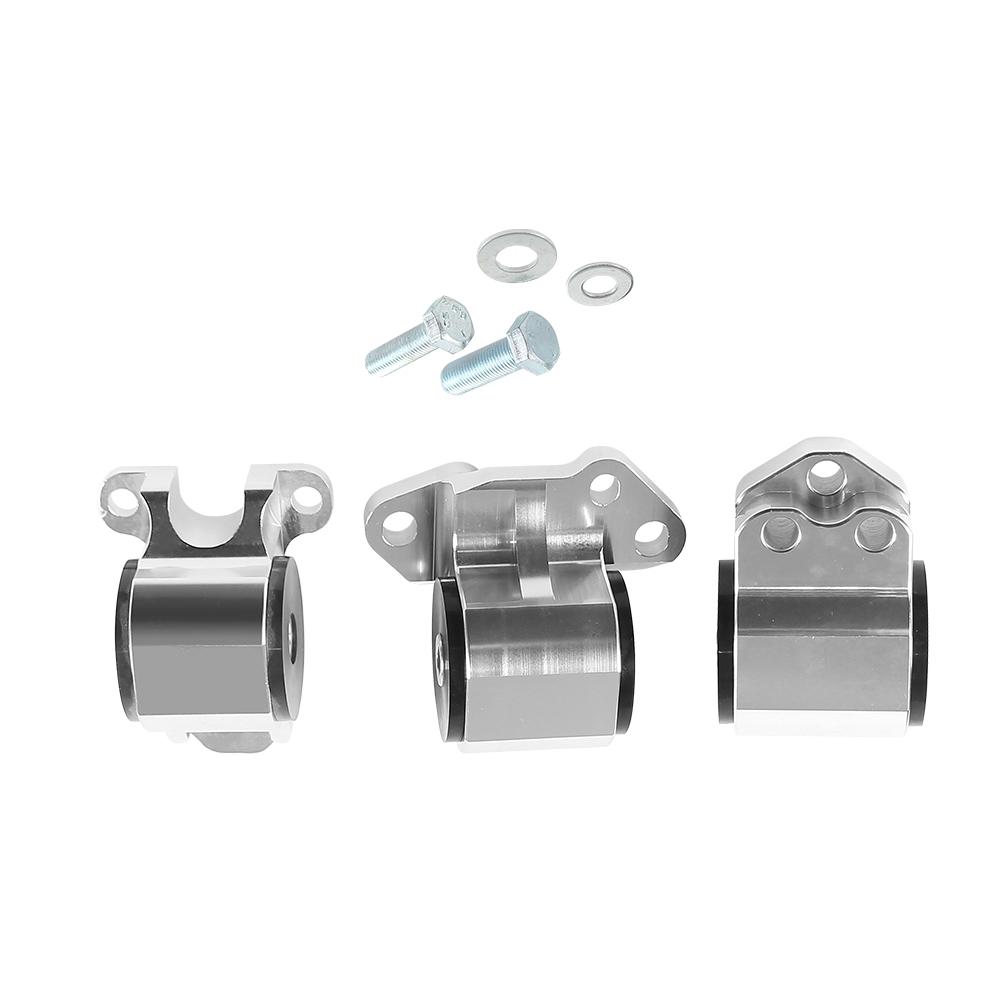 

Комплект для замены двигателя из алюминиевого сплава с 3 отверстиями для двигателя автомобиля HONDA CIVIC Del Sol Acura Integra EG серебряный