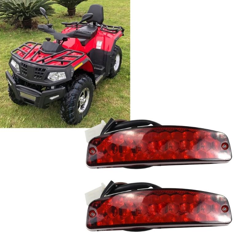 2pcs LED Tail Light Brake Lamp Plastic Tail Light Efficient LED Tail Light Universal Motorcycle Light set for Scooter