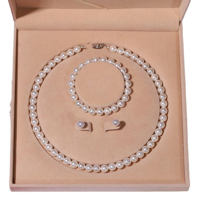 Elegante Collana di Perle di Conchiglia Profonda - Perfetto Regalo per la Festa della Mamma