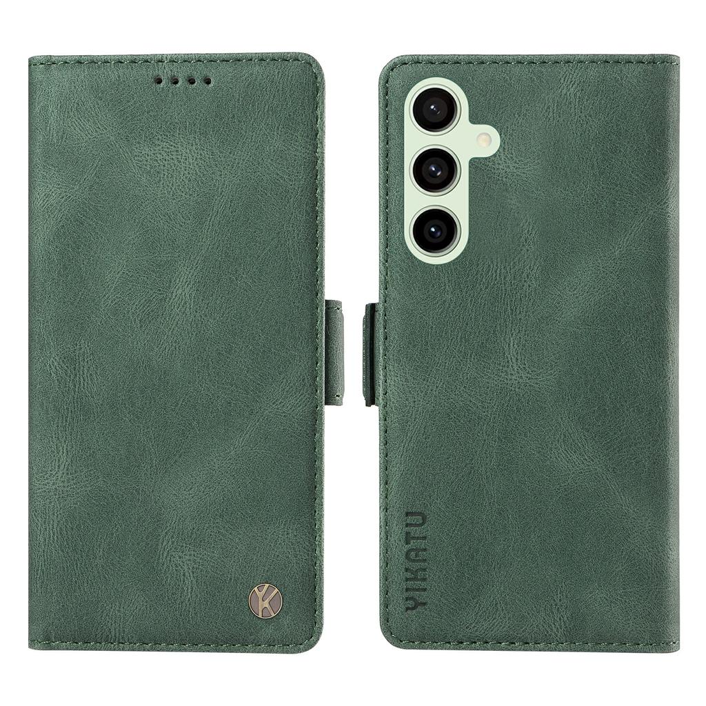 For Samsung Galaxy S24 FE Case Skin-Touch Wallet Leather Phone Cover