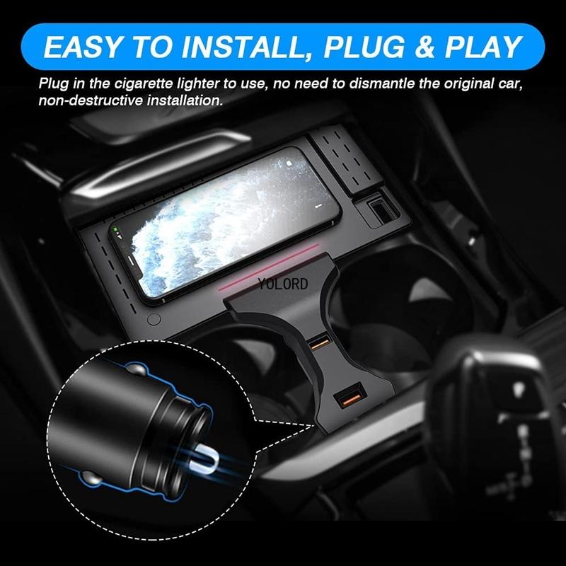 15W Car For Qi Wireless Charging Fast Charger Phone Holder Plate For BMW X3 G01 X4 iX3 X3M X4M G02 2019 2020 2021