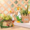 Resin Fleshy Plant Pot Geese Planter Plant Flowerpot Ornament for Fleshy Plant Cactuses Container for Home Balcony 55KF