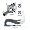 Wolf Costume Funny Animal Cosplay Set Realistic Grey Wolf Costume Set For Kids Adults Cosplay Stage Performance Halloween