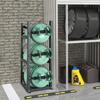 Refrigerant Tank Rack, with 3 X 30lbs Bottle Tanks, Cylinder Tank Rack 12.79x12.99x33.07 In, Refrigerant Cylinder Rack Gas Cylinder Racks and Holders