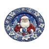 Christmas Santa Gnome Quilted Round Mat Festive Area Rug Non-Slip Backing Door Mat Living Room Bathroom Kitchen Absorbent Mat