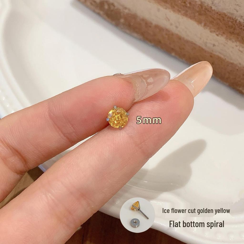 Brincos de Zircônia Rosa Octogonal Millennium Cintilantes para Mulheres - Design Exquisito Multifacetado Personalizado