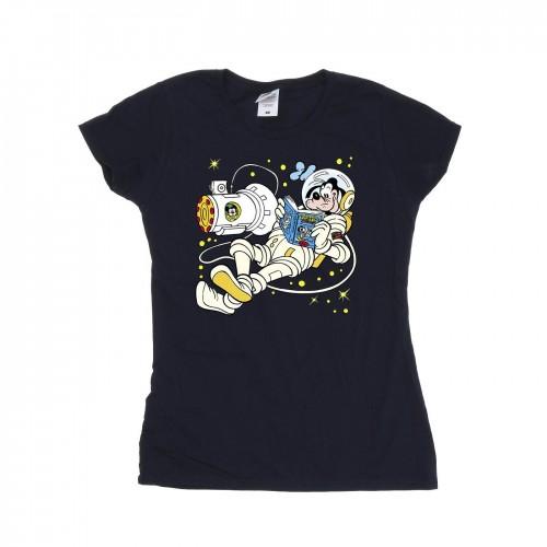 Disney Womens/Ladies Goofy Reading In Space Cotton T-Shirt