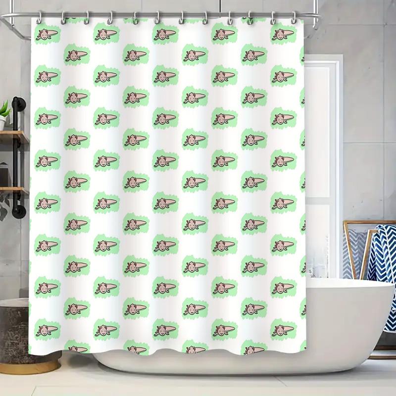 

Bathroom Shower Curtain Floral Vintage Farmhouse Rustic Pattern Waterproof Fabric Decor W60H190(CM)-1 Pcs