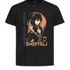 Black T-Shirt Black Jersey Japanese Style Genshin Impact Zhongli-
