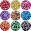 10/20/30 Stück Perlen mit großem Loch zur Armband-Schmuckherstellung, Großpackung 15 mm europäische Perlen für Stifte, Spacer-Charm Lampwork Murano Glas Kristallperlen