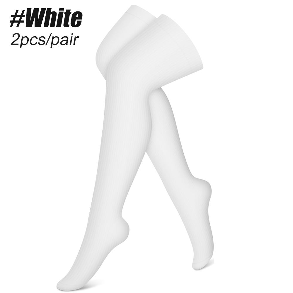 

1 пара компрессионных чулок до бедра 20-30 мм рт. ст. с закрытым носком - Градуированная медицинская поддержка класса 1 для женщин и мужчин