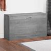 Vidaxl Bench With Shoe Storage, Grey Sonoma Oak, 80X24X45 Cm