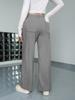 2025 European & American Fashion Straight-Leg Pants with Pockets