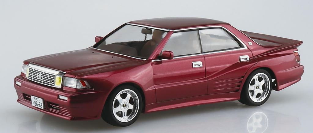 Aoshima Bunka Kyozai The Tuned Car Series 81 Toyota UZS131 Crown 1989 Blister Style Plastic Model (AOSHIMA) 1/24 No.