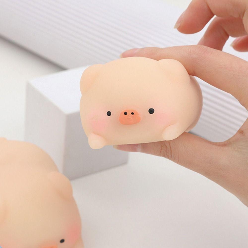 Cartoon Pig Pig Squeeze Toy Fidget Animal Vent Ball Novelty Pig Pinch Toy  Girls and Boys