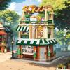 Garden Hotel Street View Model Building Block Set with Flower Language - Girls' Gift Edition