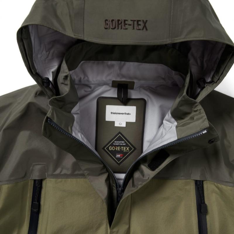 Thisisneverthat Gore Tex 3L Allwetterjacke Schlamm