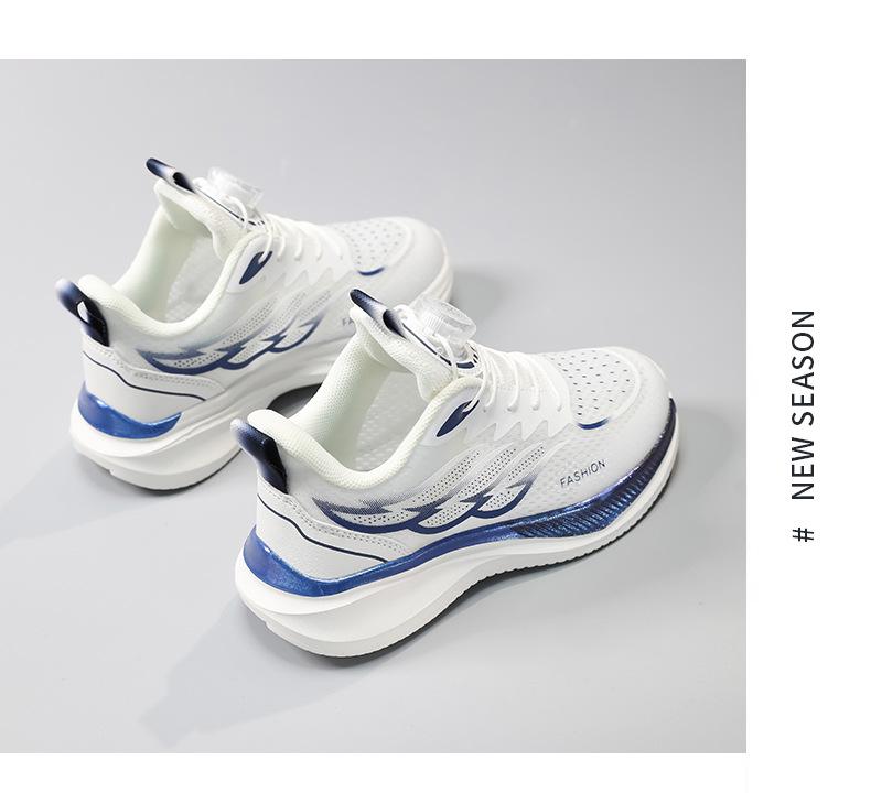 Boys' Autumn Breathable Mesh Non-Slip Running Shoes for Older Children