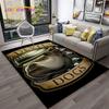 Cartoon French Pit Bull Dog Pet Carpet Rug for Home Living Room Bedroom Sofa Doormat Decor,kids Play Area Rug Non-slip Floor Mat