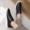 New lace-up men's board shoes Korean version of fashion solid color versatile soft sole casual shoes men 2025 wish