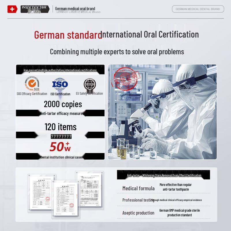 INSDCDOCTOR Aufhellende & Fleckenentfernende Zahnpasta