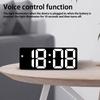 Led Mini Mirror Alarm Clock Electronic Digital Alarm Clock Digital Table Clock Room Desk Decorating Smart Small Tools Home