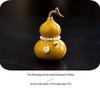 Prosperity and Fortune Ceramic Gourd Tea Pet Ornament for Tea Table and Room Decoration
