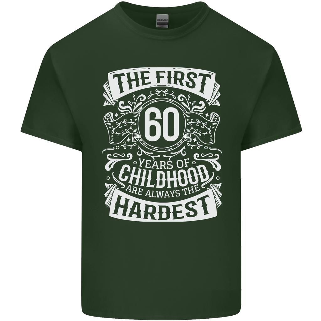 First 60 Years of Childhood Funny 60th Birthday Unisexs Light Cotton TShirt