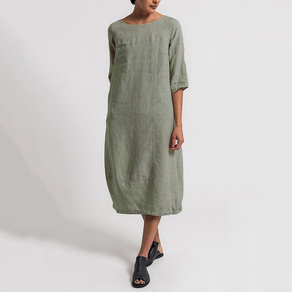 Women Summer Feminino Vestido T-shirt Cotton Casual Plus Size Ladies Dress