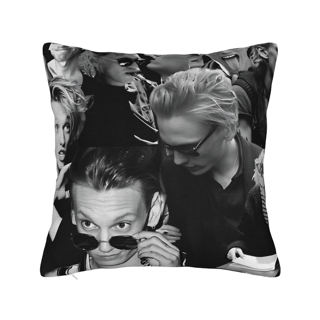 Pillow Cover Jamie Campbell Bower Abstract Collage Cute Funny Pillow Case For Sofa Home Decor Pillowcases