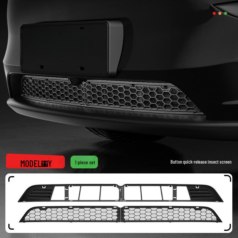 Tesla Model 3/Y Water Shield Grille and Air Inlet Protector: New Version Insect Screen Replacement