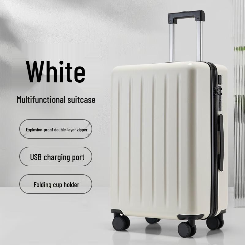 Lishen Double-Layer Zipper Travel Luggage 26 inch