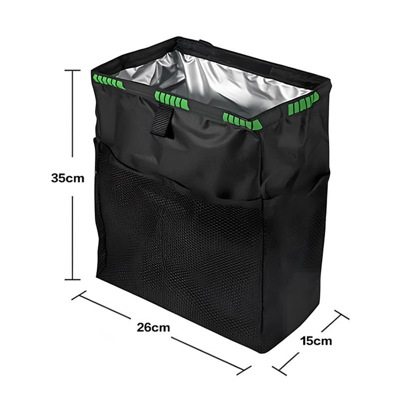 Waterproof Car Trash Can Foldable Large Capacity Hanging Car Trash Bin Rubbish Container Waste Organizer For Car Accessories