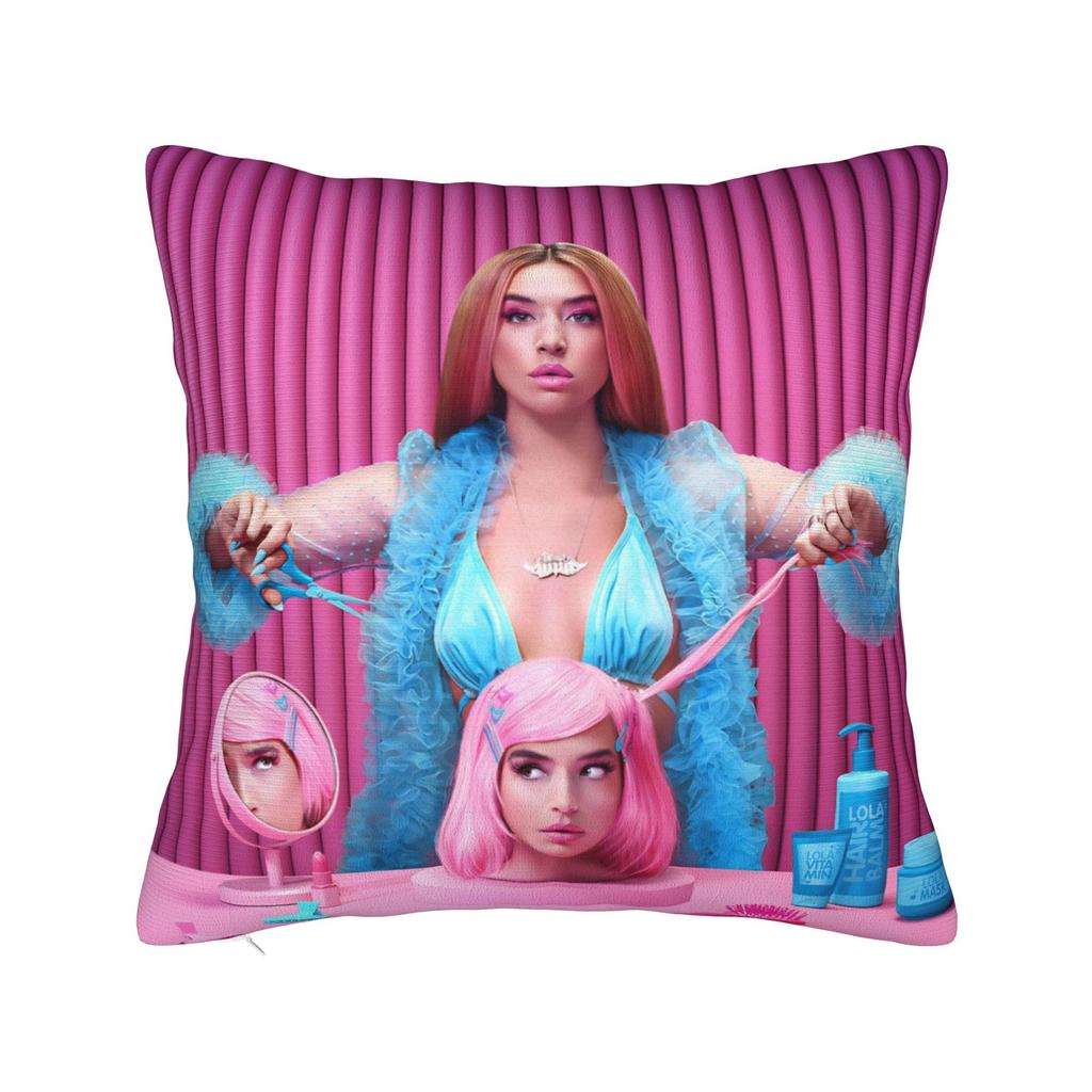 Lolas Indigos Singer Square Pillow Cases Cushion Covers Awesome Zipper Decorative Pillowcase For Car 18"X18"