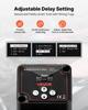 Dual Battery Isolator, 12V 140 Amp, Manual and Automatic VSR Voltage Sensitive Relay with LCD Screen, Smart Battery Isolator for Lithium & Lead-Acid