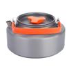 1.1L AluminumTeapot Coffee Tea Pot Kettle for Camping Hiking Kitchen Black Handle