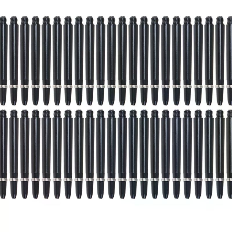 50pcs 48mm Nylon Dart Shafts with 2BA Screw Thread And Protection Ring Darts Rod Stems for Indoor Outdoor Games