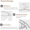 Modern Semicircular Multifunctional Plastic Clothes Hanger With Antishoulder And Nonslip Features For Home Organizing