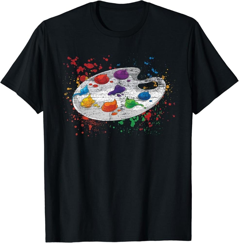 

Art Painting Paint Palette Illustration Drawing Artist Gift Unisex T-Shirt L